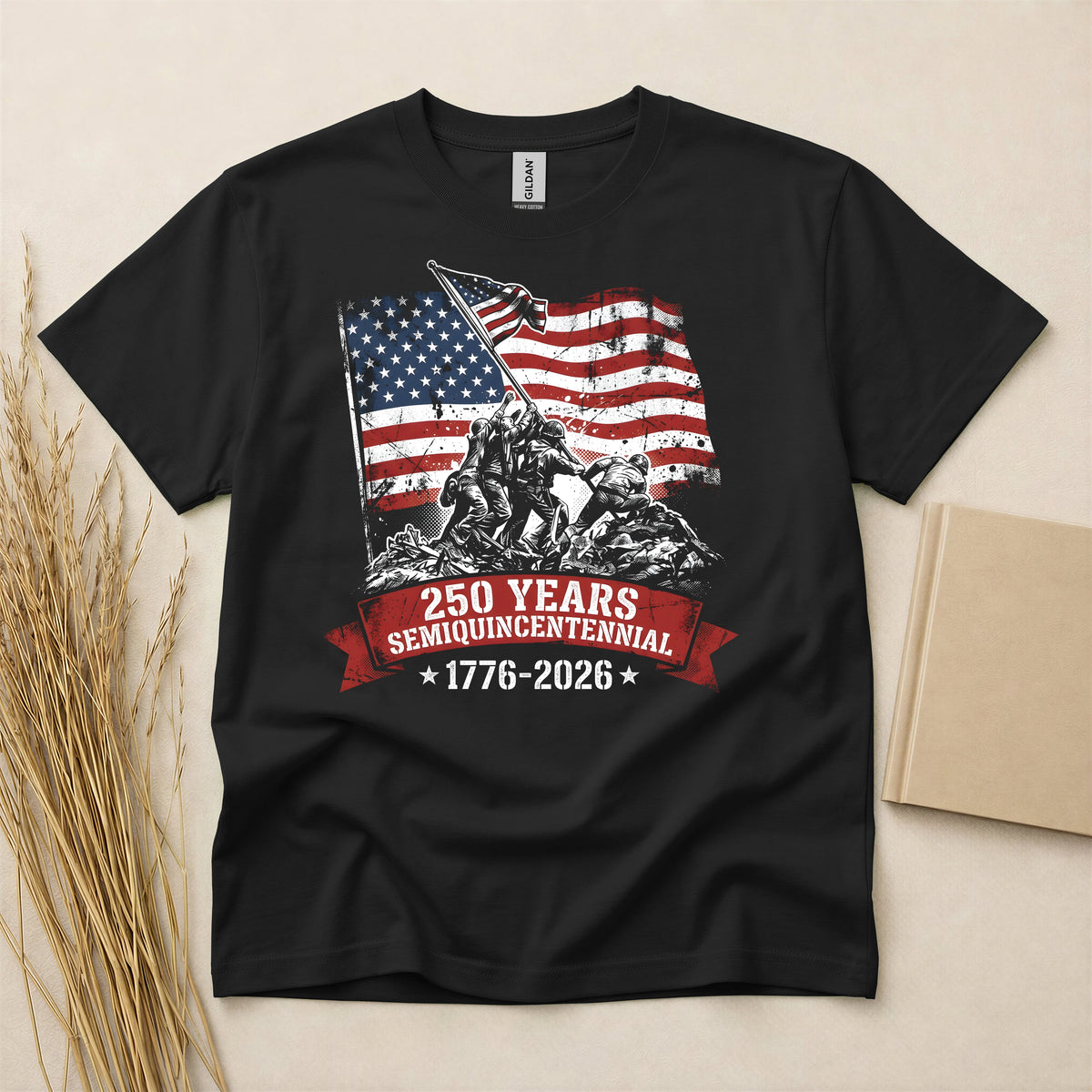 America 250 Years Semiquincentennial Patriotic T Shirt - USA 250th Anniversary Commemorative Graphic Tee - Soft Red White Blue Cotton Top