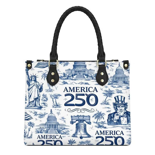 Printed Custom Women Leather Hand Bag