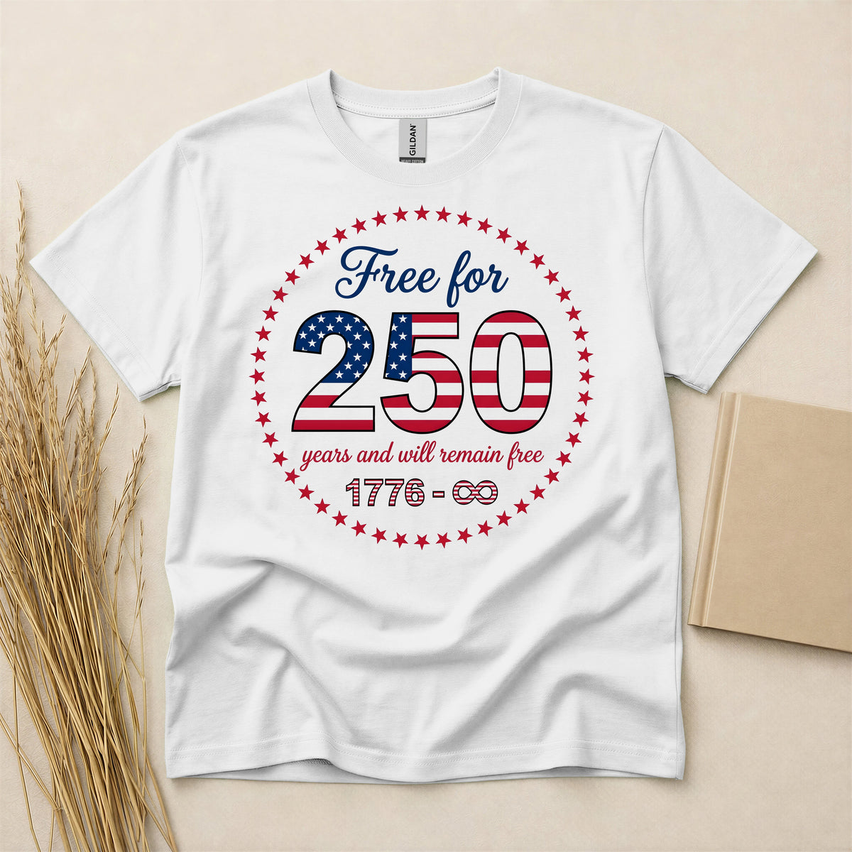 Free Since 1776 USA Independence Anniversary T-Shirt Patriotic American Flag Graphic Tee Navy Blue Soft Short Sleeve Shirt