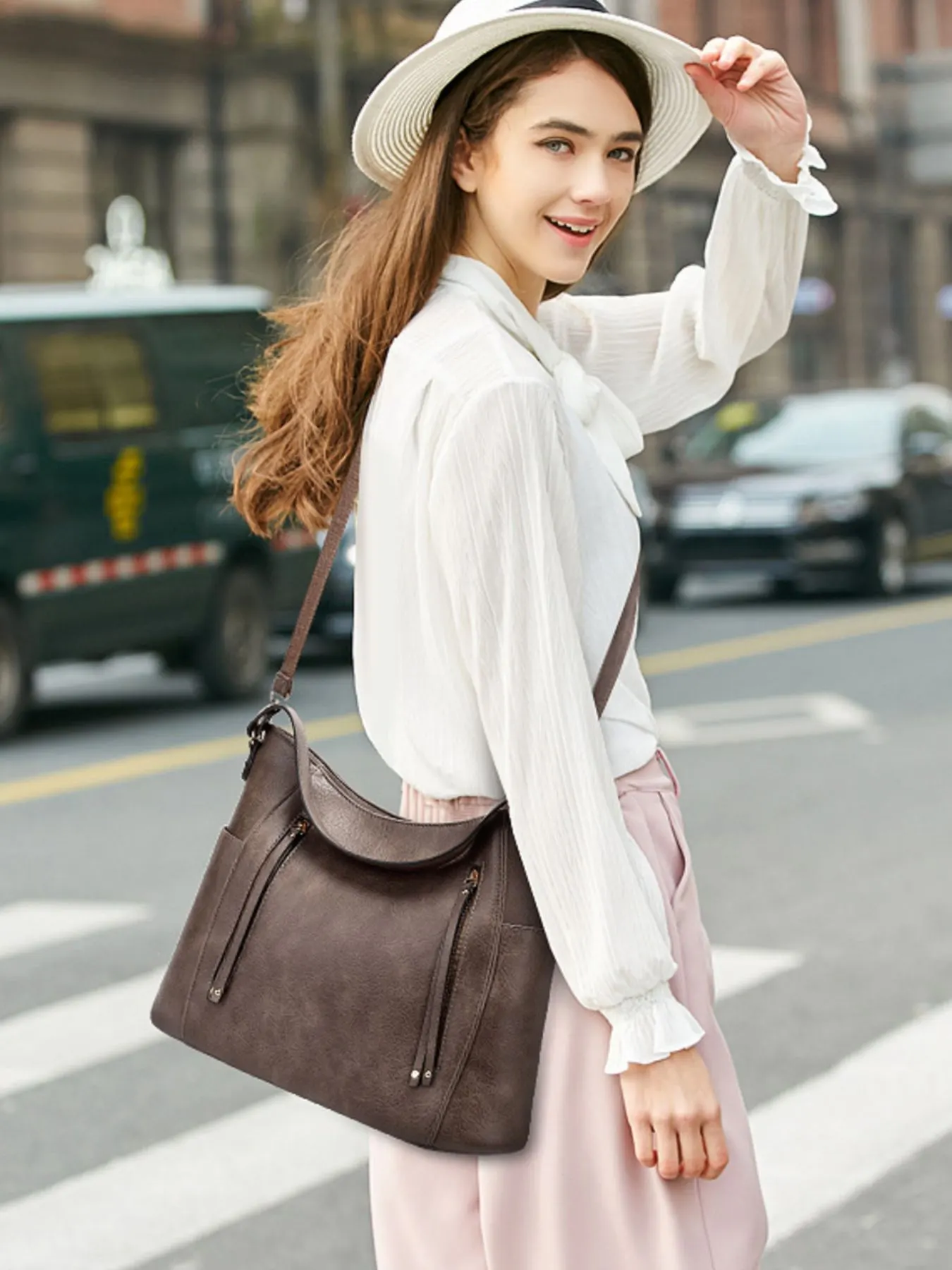 Leather Casual Shoulder Bag