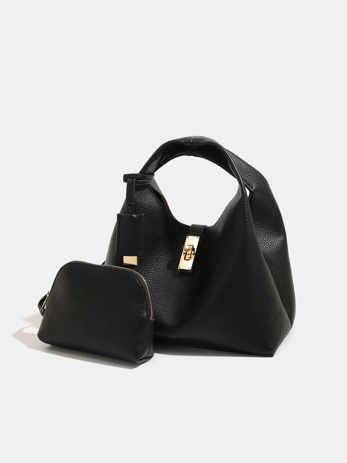 Turn-Lock Crossbody Bag