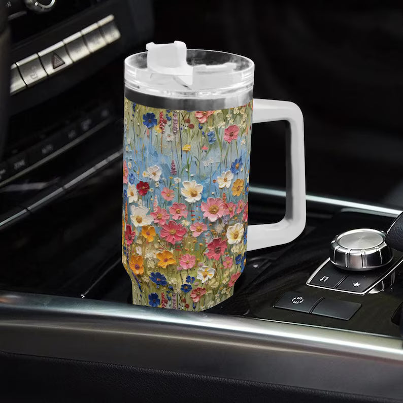 Stainless Steel Tumbler With Handle