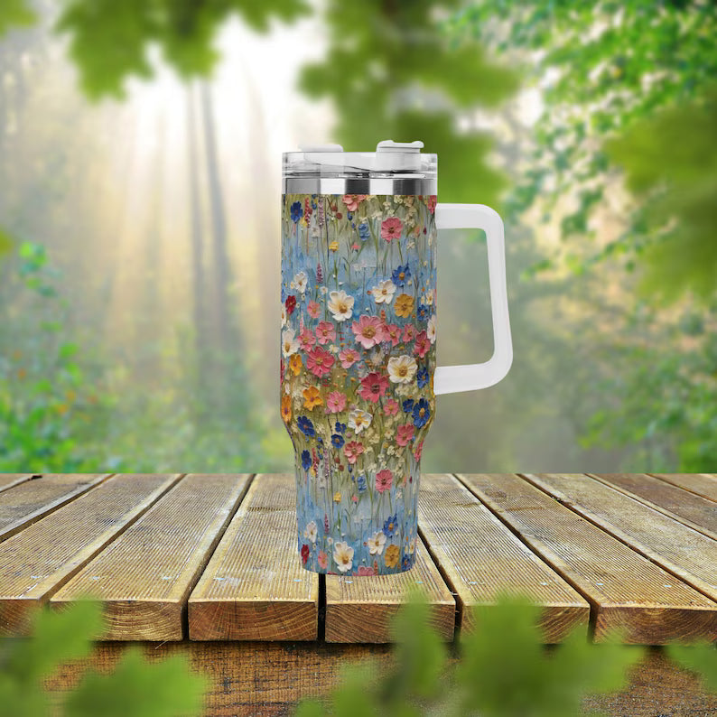 Stainless Steel Tumbler With Handle