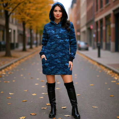Women Casual Streetwear Dress With Pocket