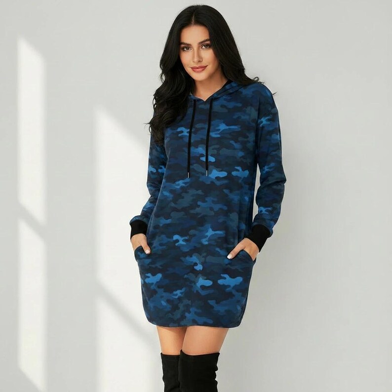 Women Casual Streetwear Dress With Pocket